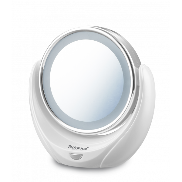 Oferte la Oglinda cosmetica iluminata Techwood TML-2674, fata dubla 5x si 1x