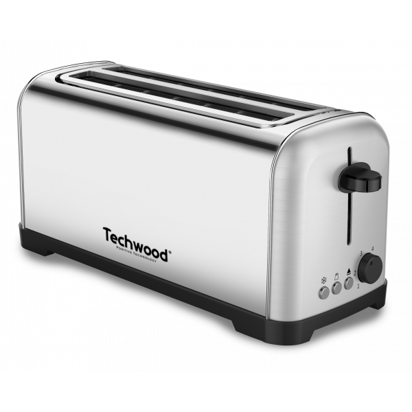 Oferte la Prajitor de paine cu sloturi lungi Techwood TGPI-4028, inox, 1400W