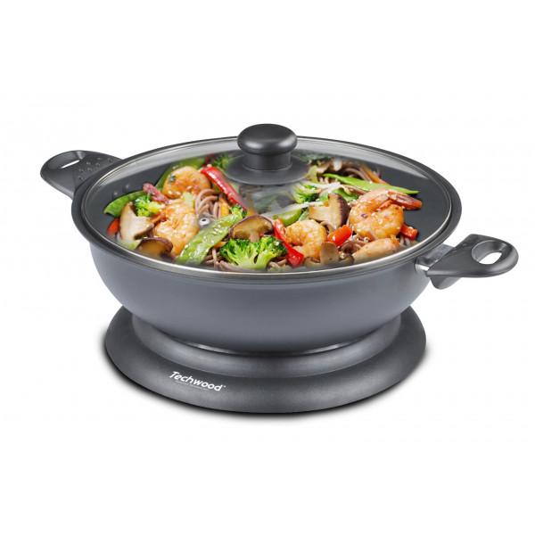Oferte la Wok electric Techwood TWF-306, 3.6L, 1400W, bol detasabil Ø32x8