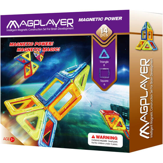Oferte la Set de Constructie Magnetic 14 Piese +3 ani