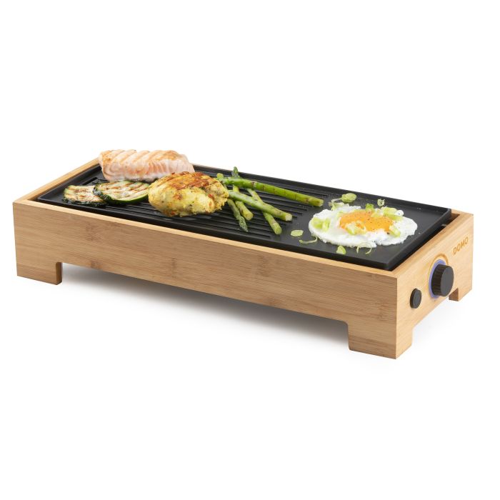 Oferte la Gratar electric Teppan Yaki Domo DO9270G, 1000W, 36x14cm, Bambus