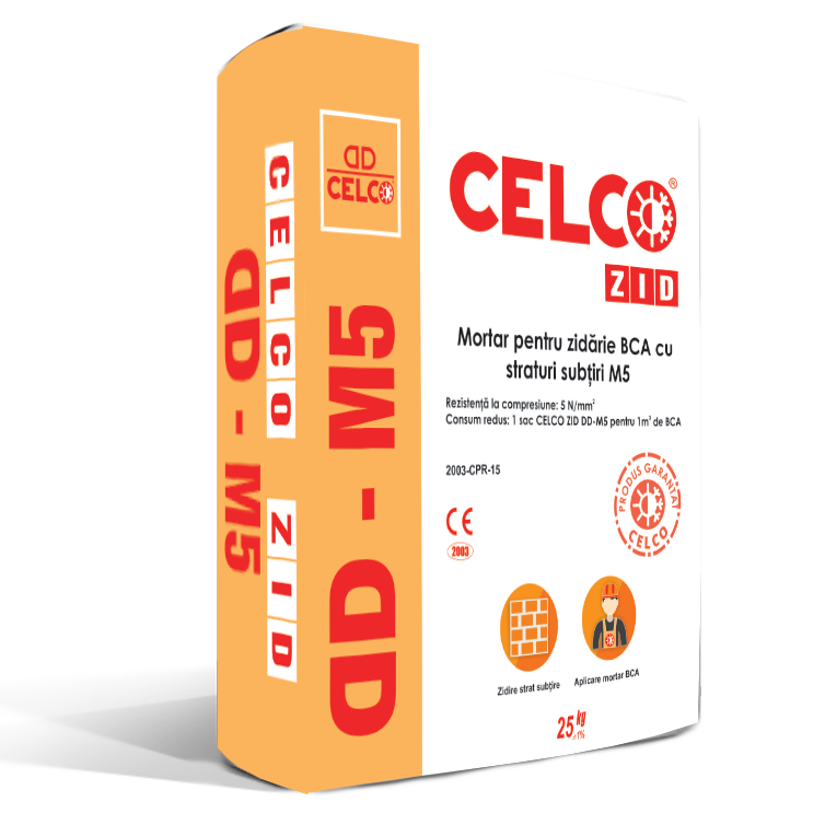 Oferte la Mortar pentru zidarie Celco DD M5, interior/exterior, 25 kg
