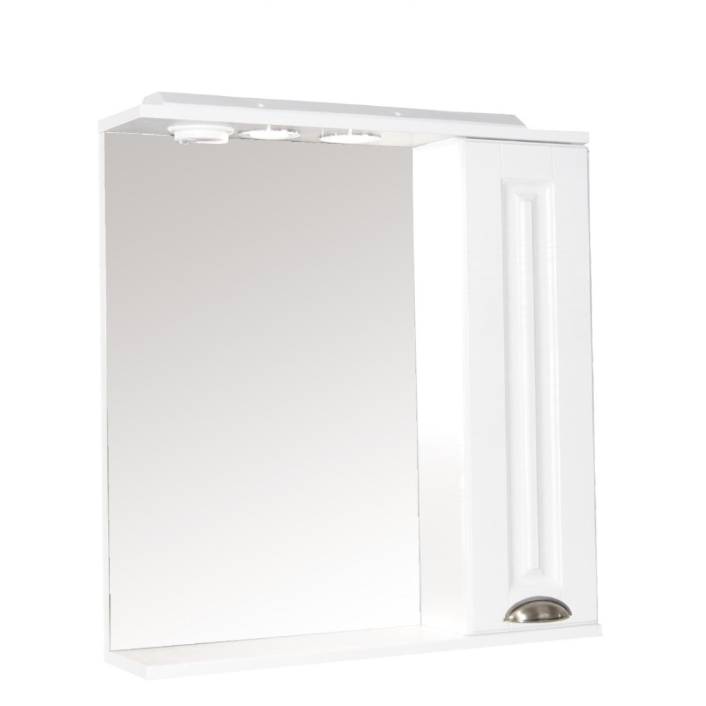 Oferte la Oglinda cu dulap pentru baie Badenmob Seria 172, PAL/MDF, alb, 1 usa, 2 polite, 65 x 71 x 14 cm