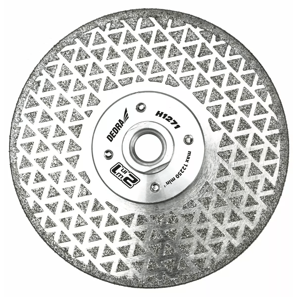 Oferte la Disc diamantat continuu taiere slefuire uscata beton/ceramica Dedra H1271, 125 x 22.2 x 2.8 mm, 12250 rpm