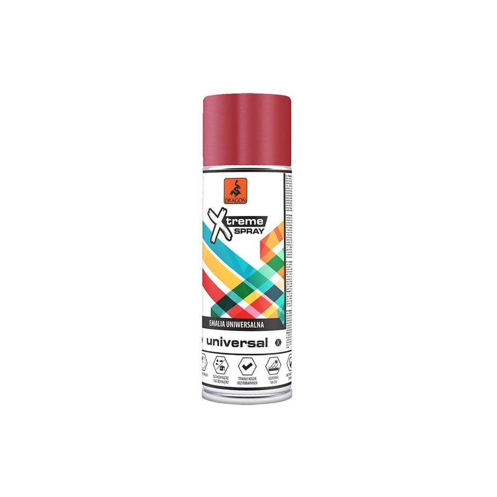 Oferte la Vopsea spray universala Dragon Xtreme, rosu RAL 3004, lucios, interior/exterior, 400 ml