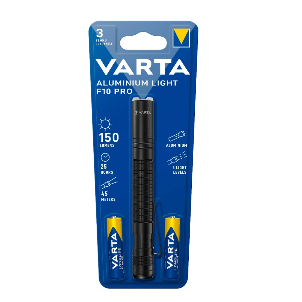 Oferte la Lanterna LED Varta Aluminium Light F10 Pro, 150 lm,  3 moduri de iluminare