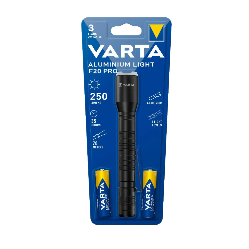 Oferte la Lanterna LED Varta Aluminium Light F20 Pro, 350 lm, 3 moduri iluminare