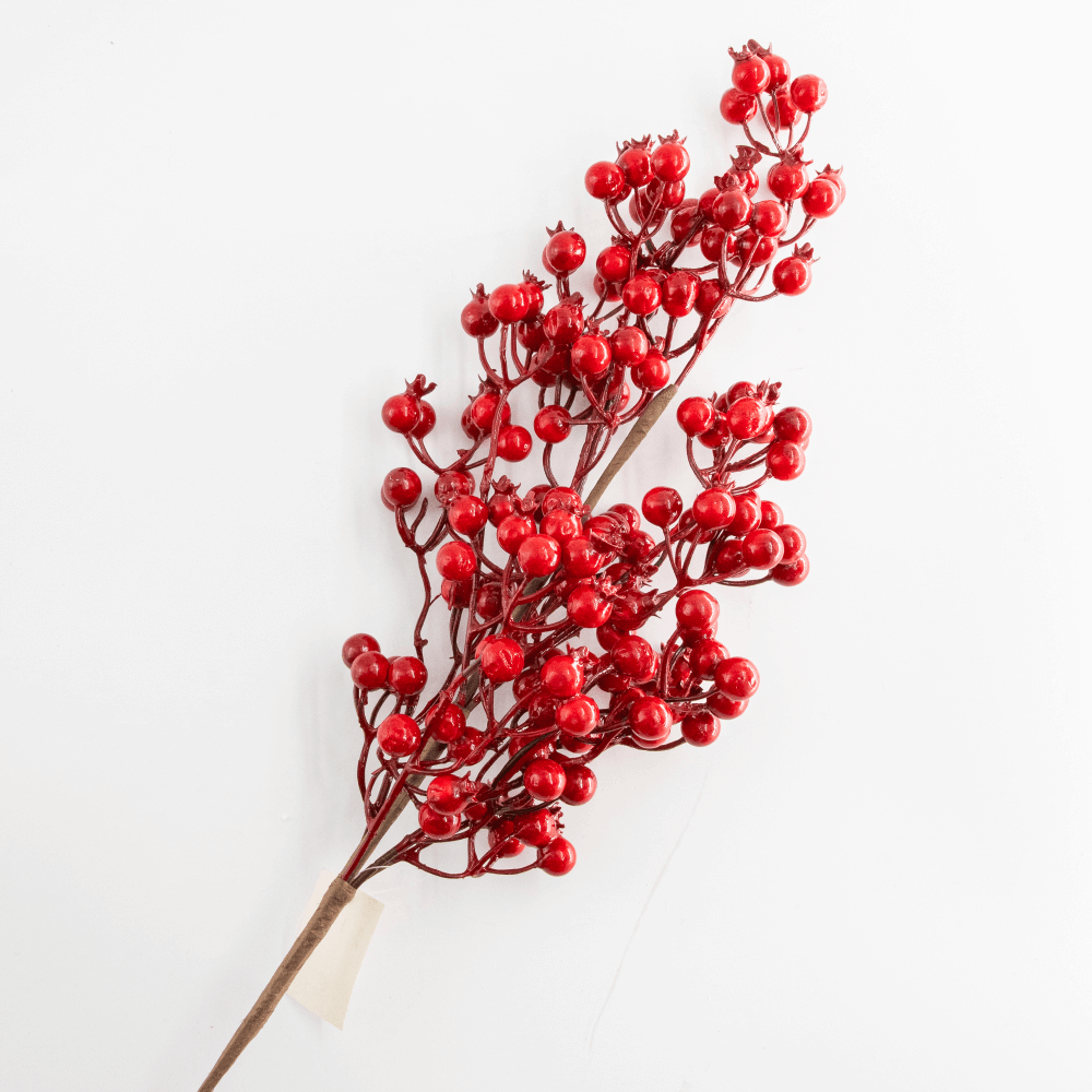Oferte la Decoratiune ramura cu fructe rosii, 63 cm