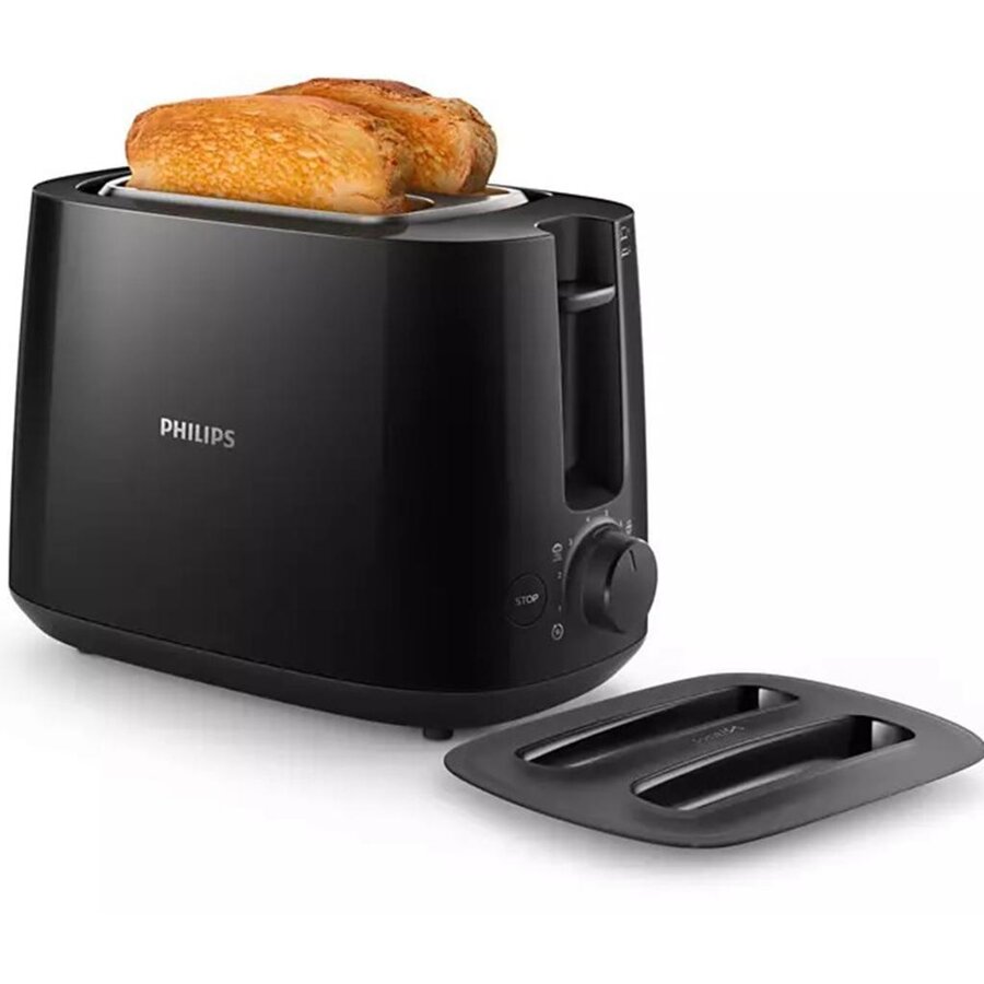 Oferte la Prajitor de Paine Viva Collection HD2582/90 900W 8xSetari 2xFelii Grilaj Incalzire Integrat Negru