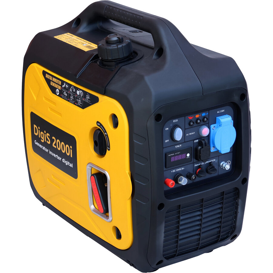 Oferte la Generator Digital DigiS 2000i   Invertor Insonorizat 2kW Monofazat Benzina Galben/Negru