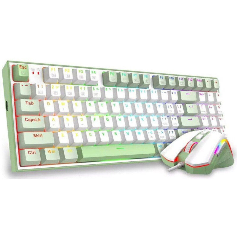 Oferte la Kit Tastatura si Mouse Ultimate Gaming Rig Iluminare RGB Alb