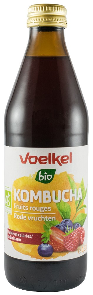 Oferte la Bautura bio Kombucha cu fructe rosii, 0,33L Voelkel