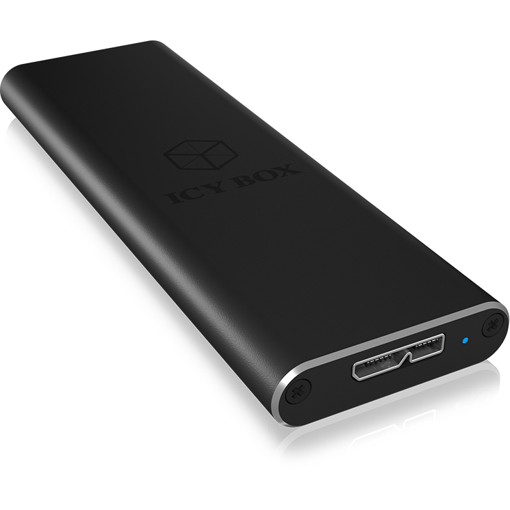 Oferte la IcyBox External enclosure for M.2 SATA SSD, USB 3.0, Black