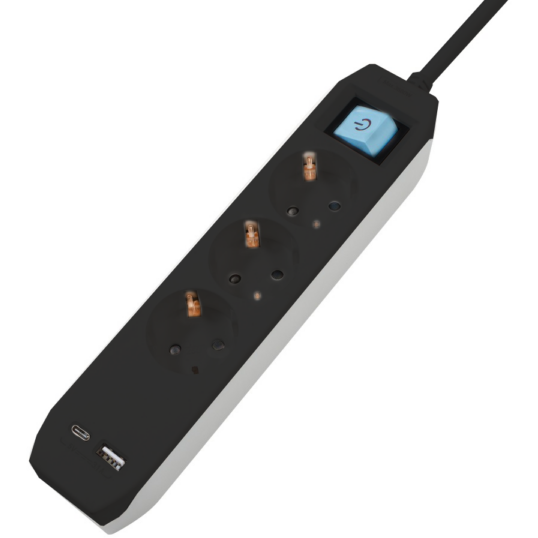 Oferte la Prelungitor SCHUKO x3 16A 3m Negru