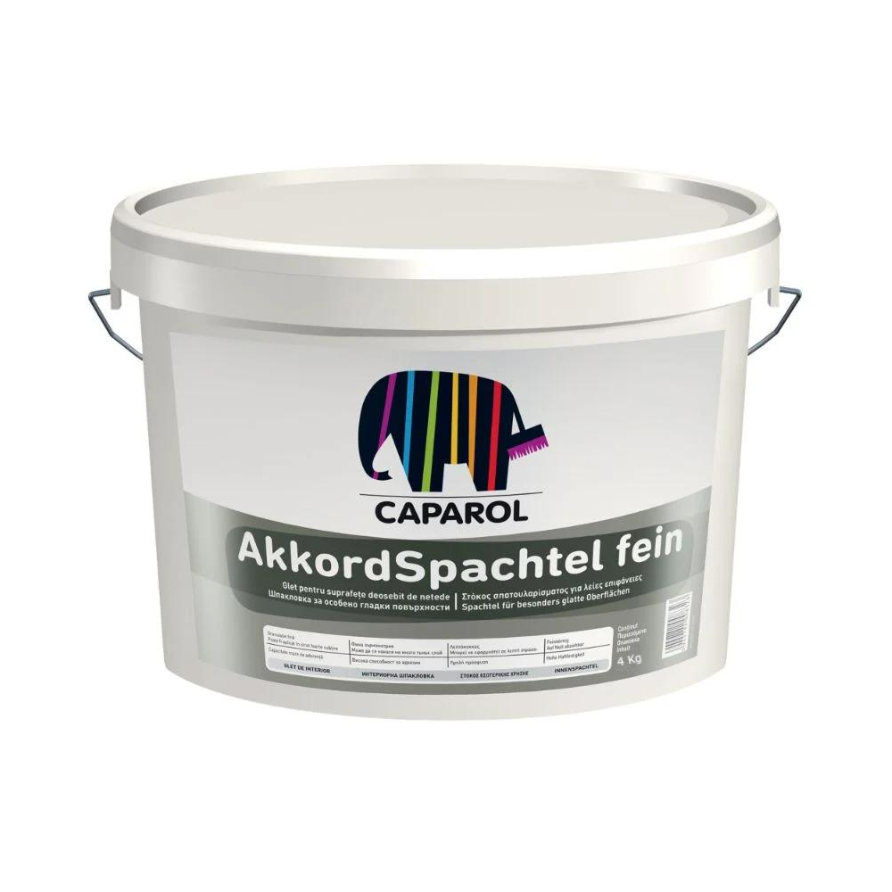 Oferte la Glet universal, Caparol Akkordspachtel fein, interior, alb, 4 kg