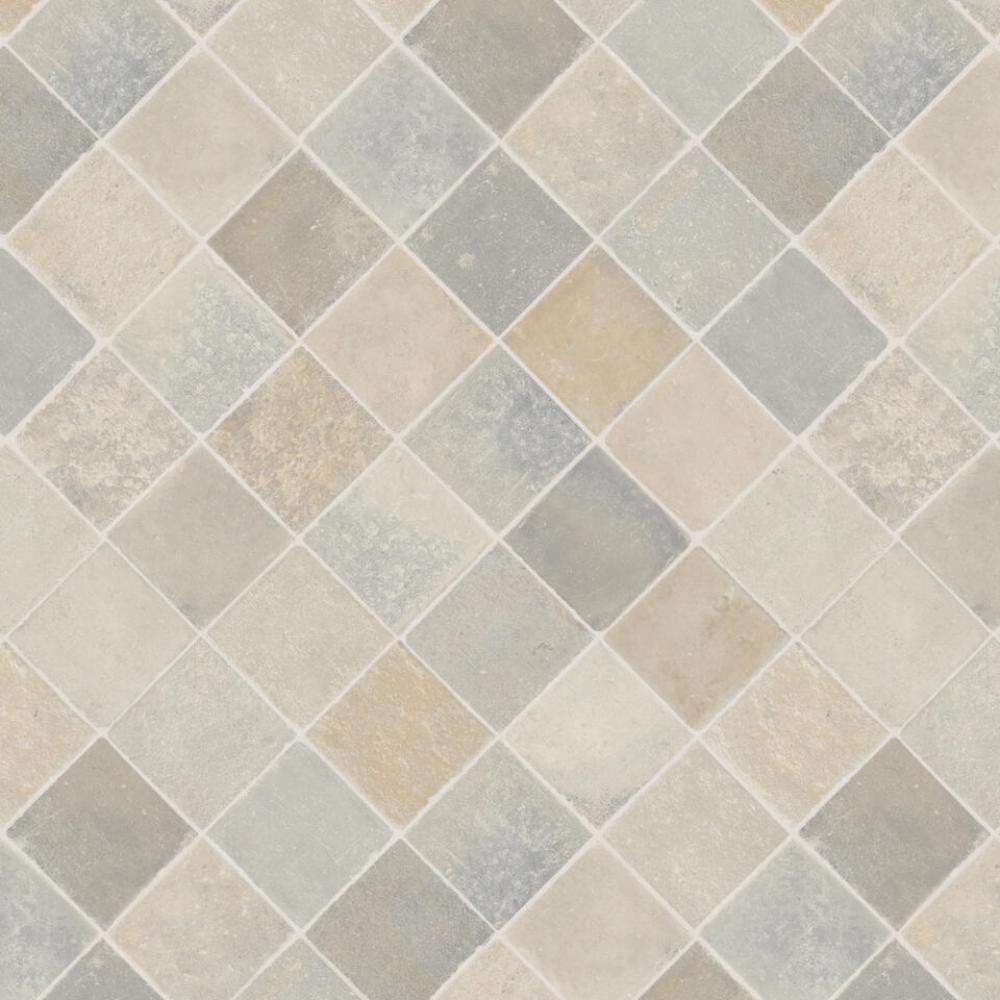 Oferte la Covor PVC linoleum Iconik 260D Cottage Stone, bej/gri, latime 400 cm, grosime 2.6 mm