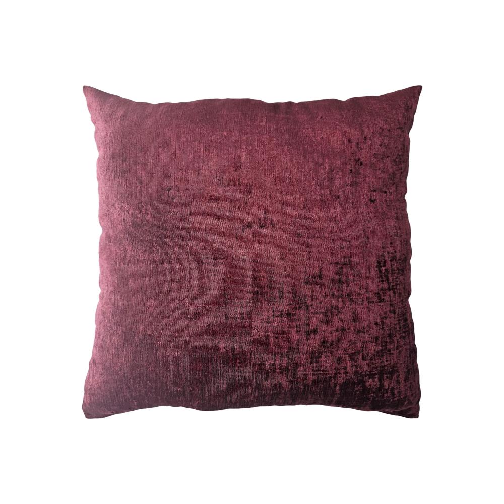 Oferte la Perna decorativa Chenille, rosu, model uni, poliester, 40 x 40 cm