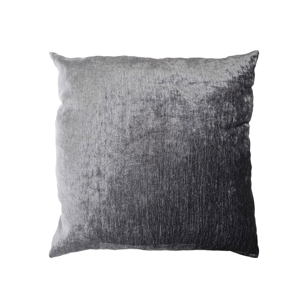 Oferte la Perna decorativa Chenille, argintiu, model uni, poliester, 40 x 40 cm 
