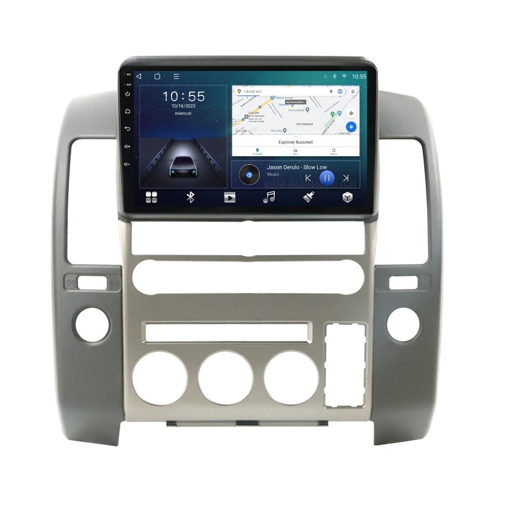Oferte la Navigatie dedicata cu Android Nissan Navara D40 2004 - 2010 cu navigatie originala, 2GB RAM, Radio GPS Dual Zone, Display HD QLED 9" Touchscreen, Internet Wi-Fi si slot SIM 4G, Bluetooth, MirrorLink, USB