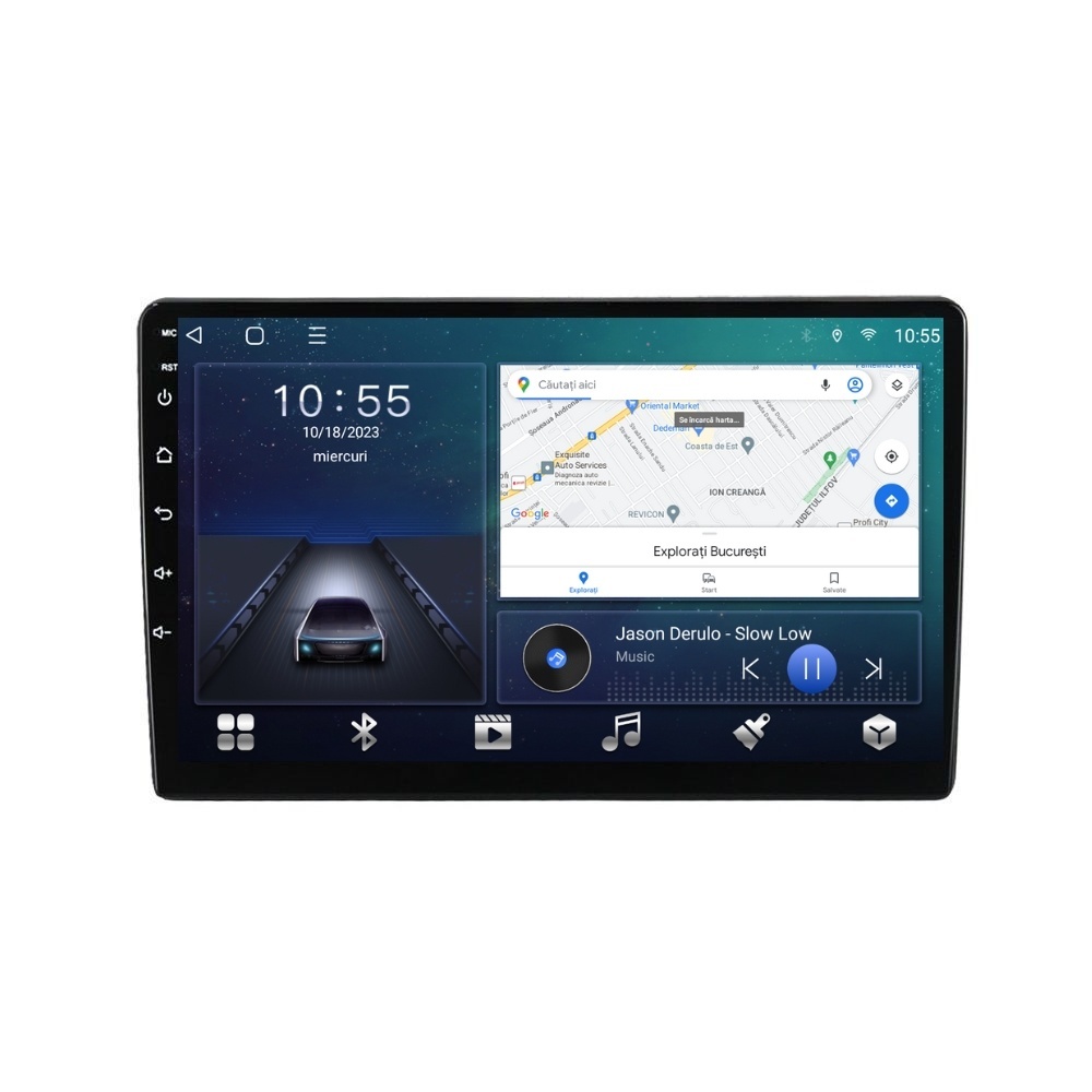 Oferte la Navigatie dedicata cu Android Opel Vivaro A 2001 - 2010, 2GB RAM, Radio GPS Dual Zone, Display HD QLED 10" Touchscreen, Internet Wi-Fi si slot SIM 4G, Bluetooth, MirrorLink, USB