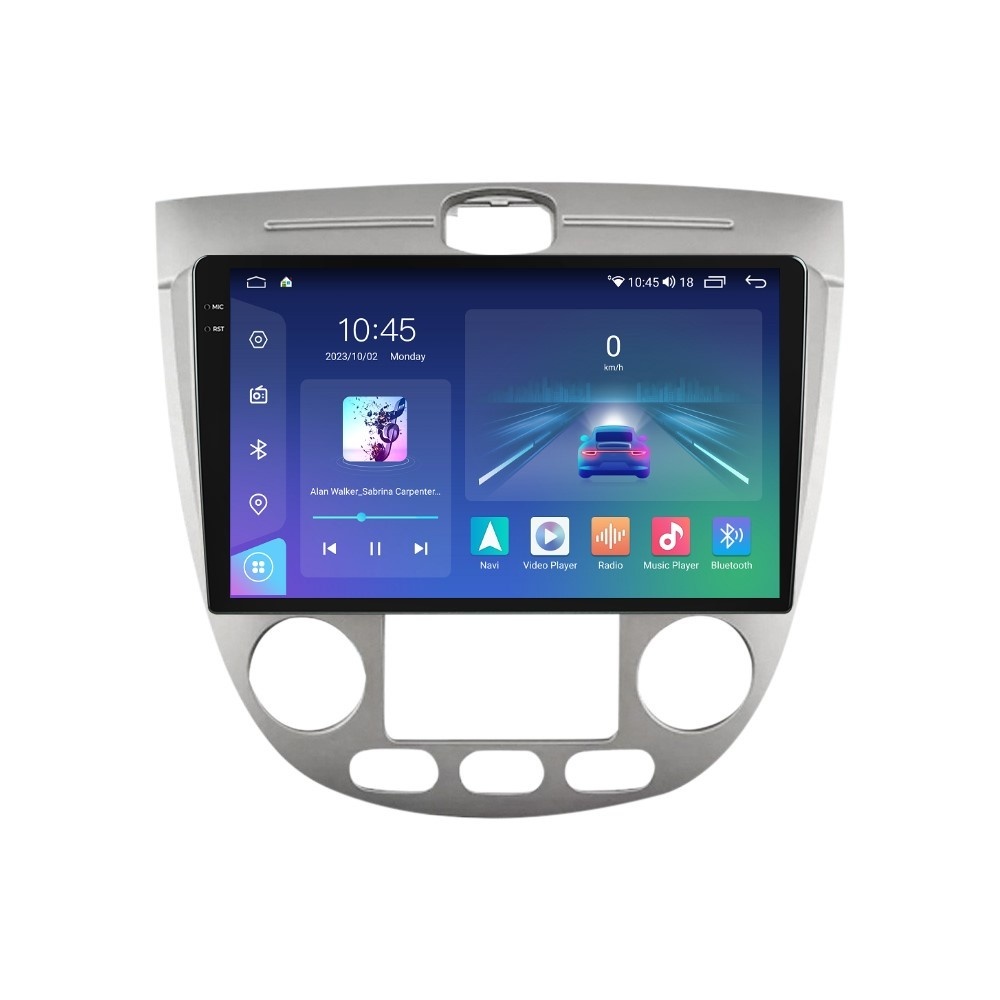 Oferte la Navigatie dedicata cu Android Chevrolet Lacetti 2003 - 2010, clima automata, 8GB RAM, Radio GPS Dual Zone, Display 2K QLED 9.5" Touchscreen, Internet Wi-Fi si slot SIM 4G, Bluetooth, MirrorLink, USB