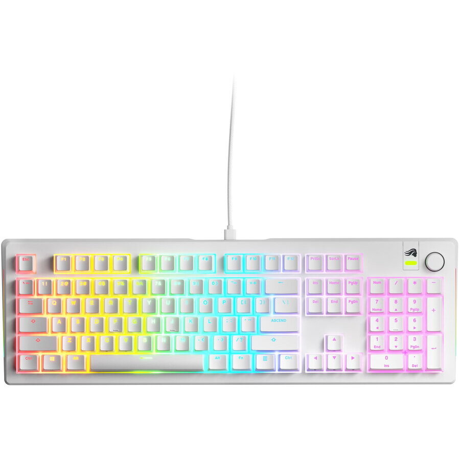 Oferte la Tastatura Mecanica GMMK 3 100% Prebuilt USB-C Fox Switches US Layout 104x Taste Alb