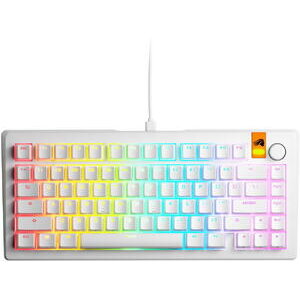 Oferte la Tastatura Mecanica GMMK 3 HE 75% Prebuilt USB-C Fox HE Switches US Layout 81 Taste Alb
