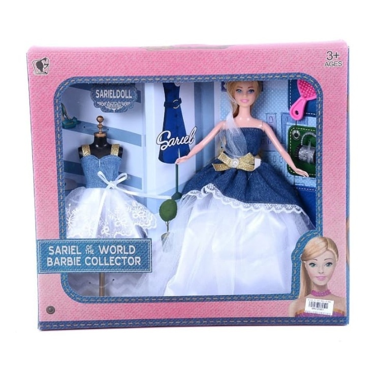 Oferte la Papusa Sariel cu Rochie Eleganta si Accesorii