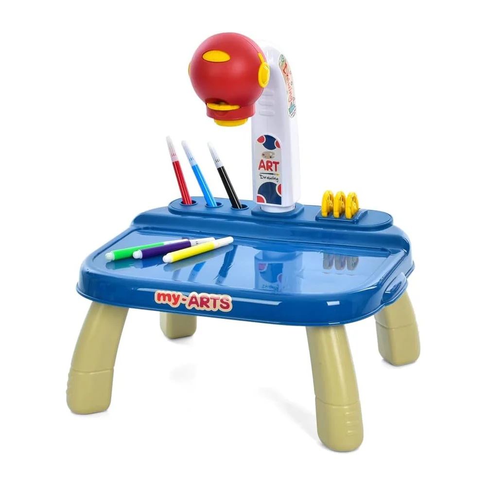 Oferte la Masuta pentru Desen si Pictura cu Proiector – Set Creativ pentru Copii, Bleumarin