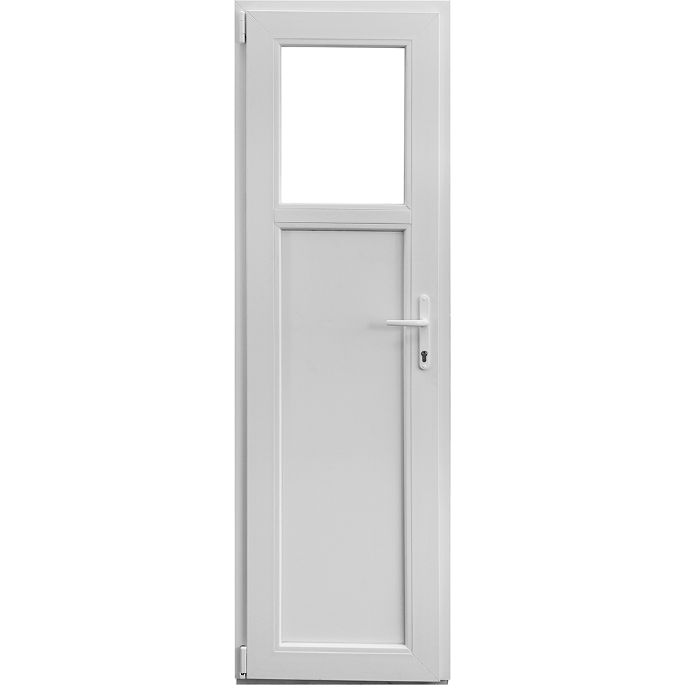 Oferte la Usa PVC tehnica, alb, 76 x 204 cm, stanga, geam 1/3