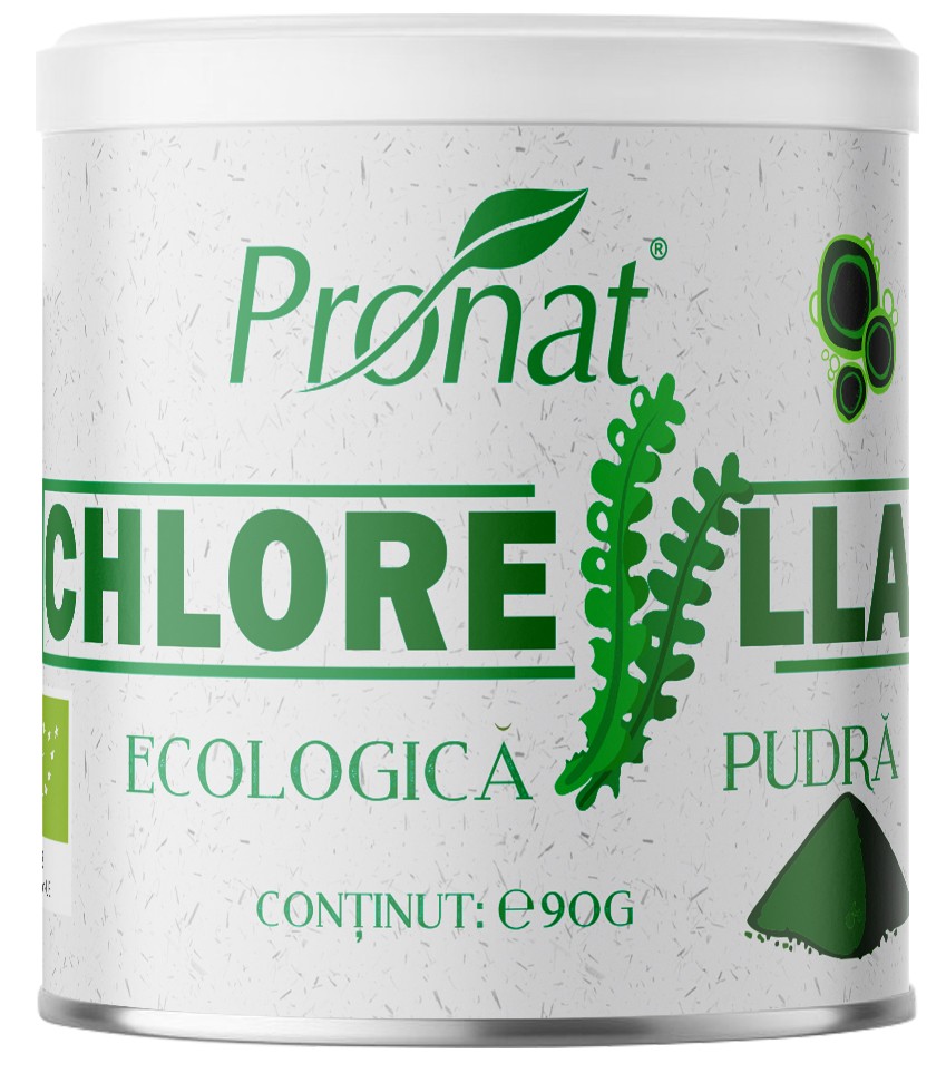 Oferte la Chlorella bio pulbere, 90g Pronat