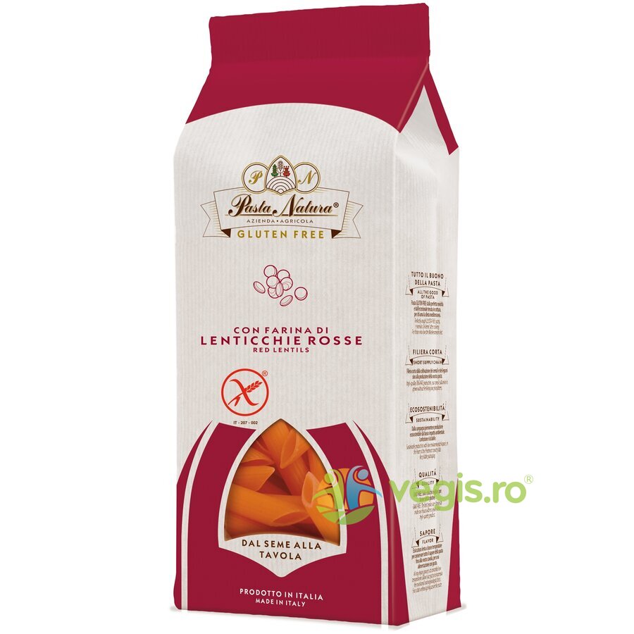 Oferte la Penne din Linte Rosie fara Gluten Ecologice/Bio 250g