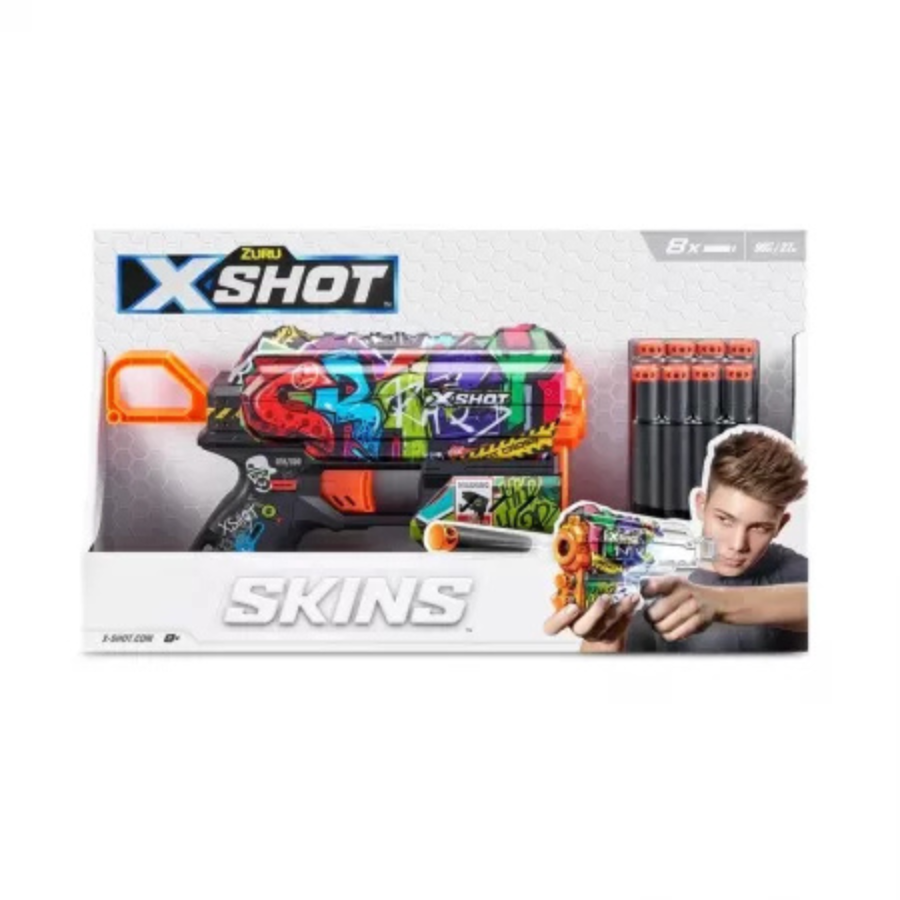Oferte la Pistol Skins Flux 8 Proiectile Varsta Recomandata +8 Ani Model Aleatoriu