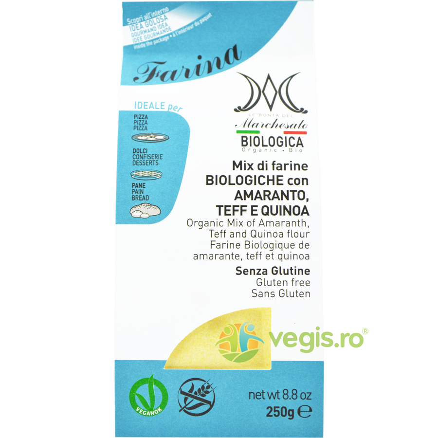 Oferte la Mix de Faina cu Amarant, Teff si Quinoa fara Gluten Ecologic/Bio 250g