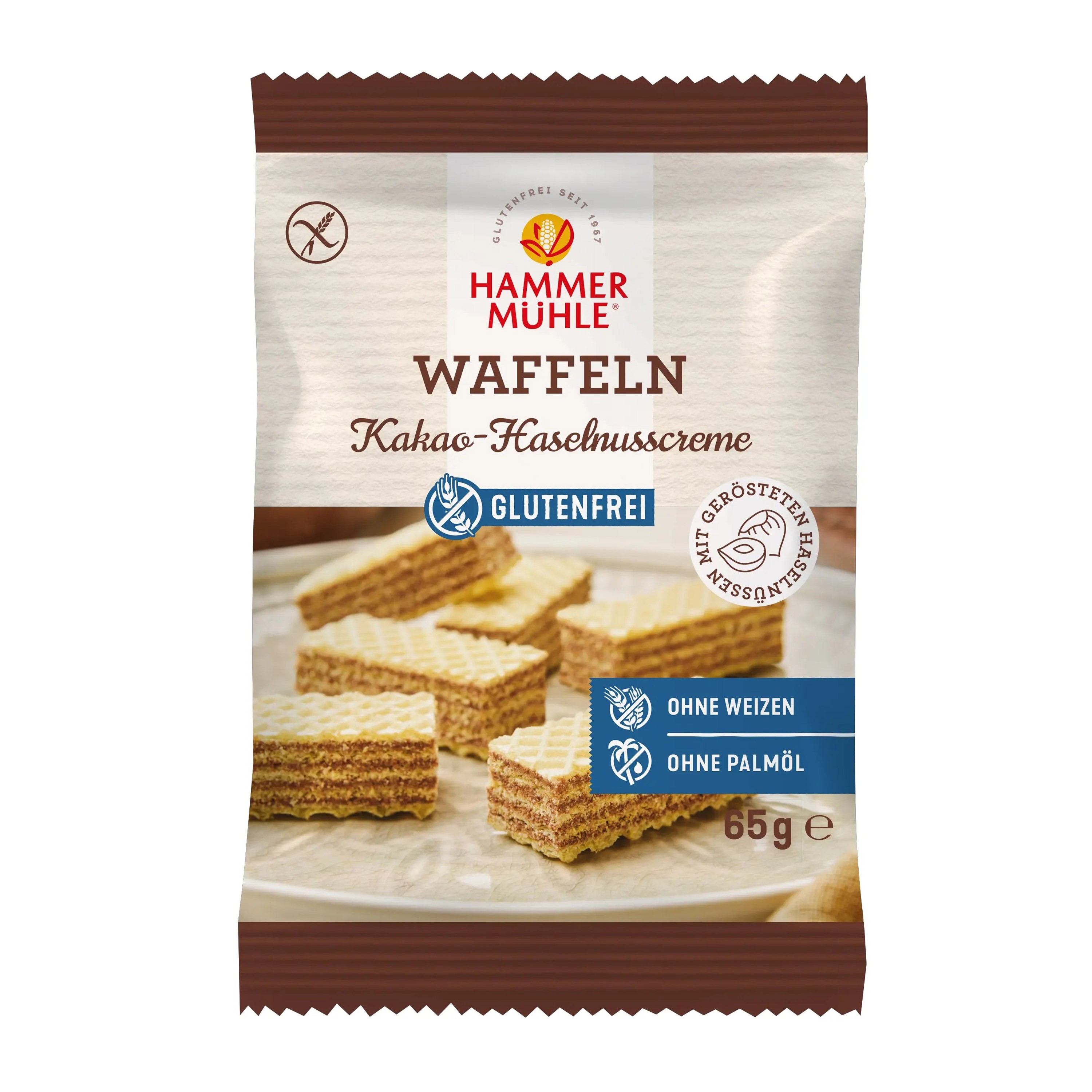 Oferte la Napolitane cu crema de cacao si alune, 65g Hammer Muhle