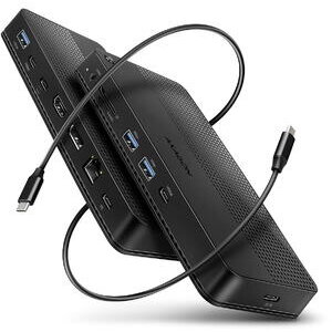 Oferte la Docking Station HMC-U4 Dual 4K Audio USB4 USB-A USB-C HDMI DisplayPort Ethernet PD SD/microSD Slot