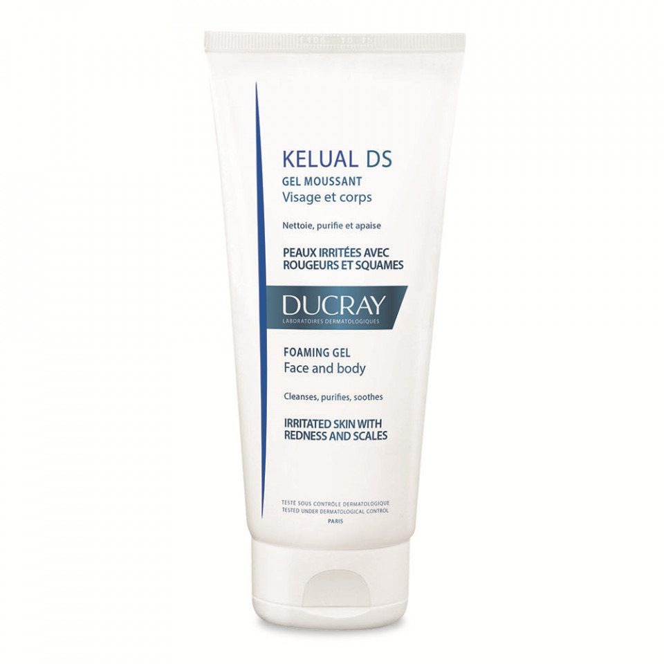 Oferte la Gel spumant pentru pielea iritata cu roseata si scuame Kelual DS, Ducray (Gramaj: 200 ml, Concentratie: Gel de curatare)