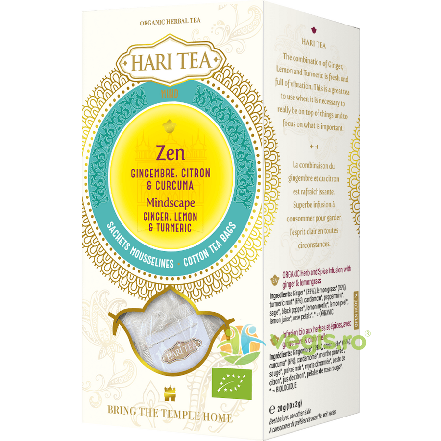 Oferte la Ceai cu Ghimbir, Lamaie si Turmeric Mindscape Ecologic/Bio 10dz
