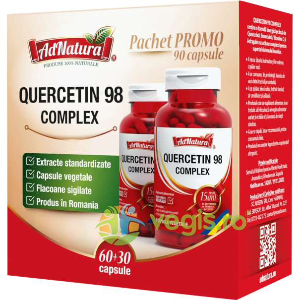 Oferte la Pachet Quercetin 98 Complex 60cps+30cps