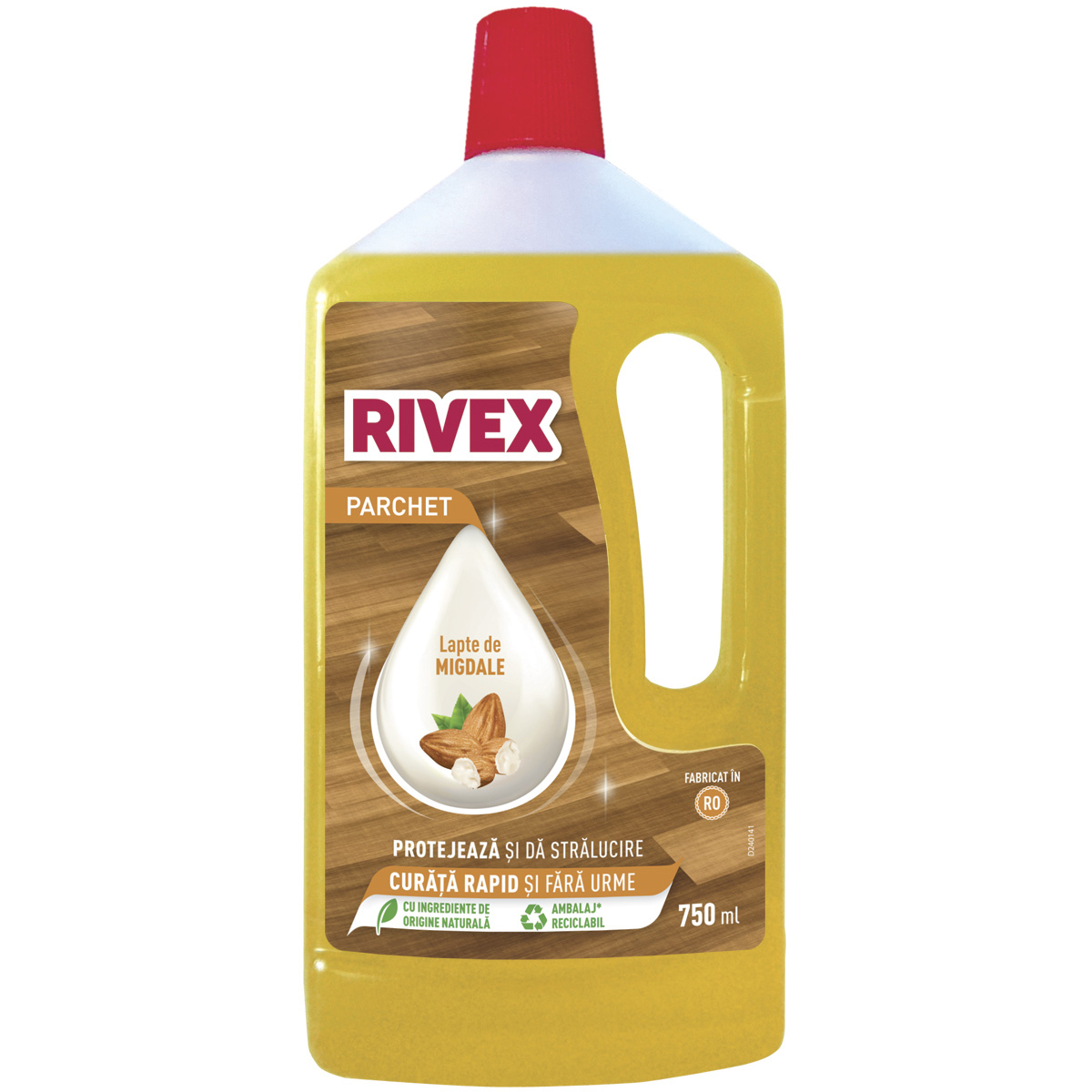 Oferte la Detergent Rivex pentru parchet, lapte de migdale, 750 ml   