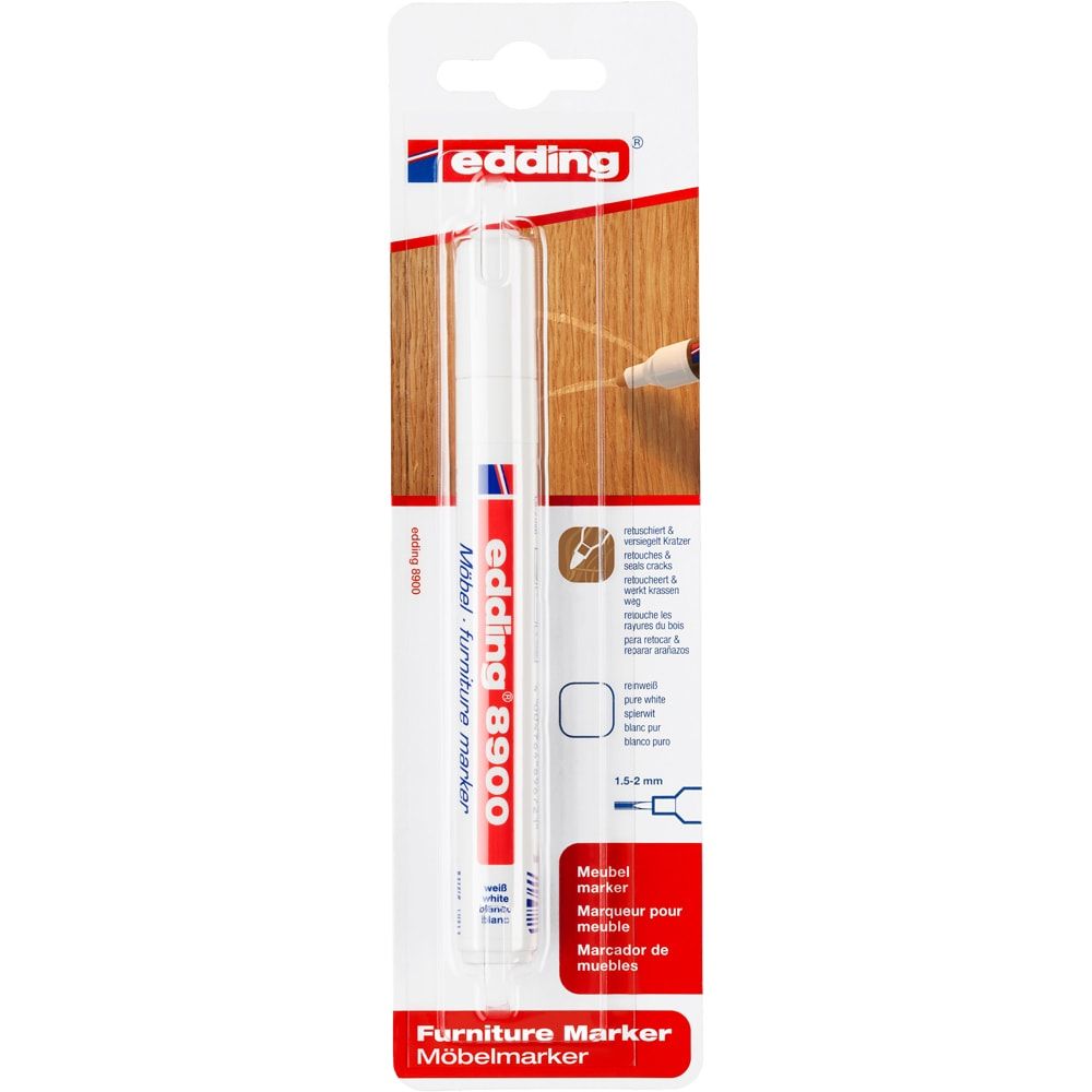 Oferte la Marker permanent pentru retus mobila Edding 8900, alb