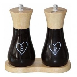 Oferte la Rasnita Set rasnita sare si piper, 15 cm + suport