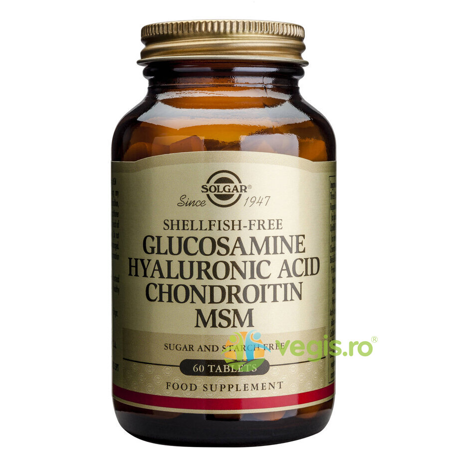 Oferte la Glucosamine Hyaluronic Acid Chondroitin MSM 60tb (Glucozamina, acid hialuronic, condroitina si MSM)