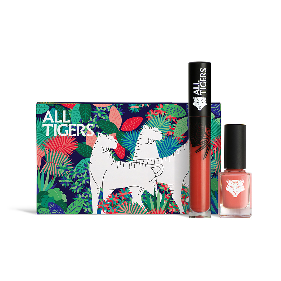 Oferte la Set cadou All Tigers Natural & Vegan: Lac de unghii 196 Take your chance, 11 ml + Ruj lichid 683 Make your mark, 8 ml