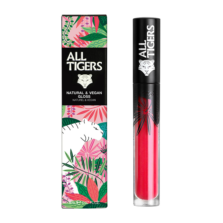 Oferte la Ruj de buze lichid Natural & Vegan All Tigers, 8 ml (Nuanta Ruj: 801 Live with passion)