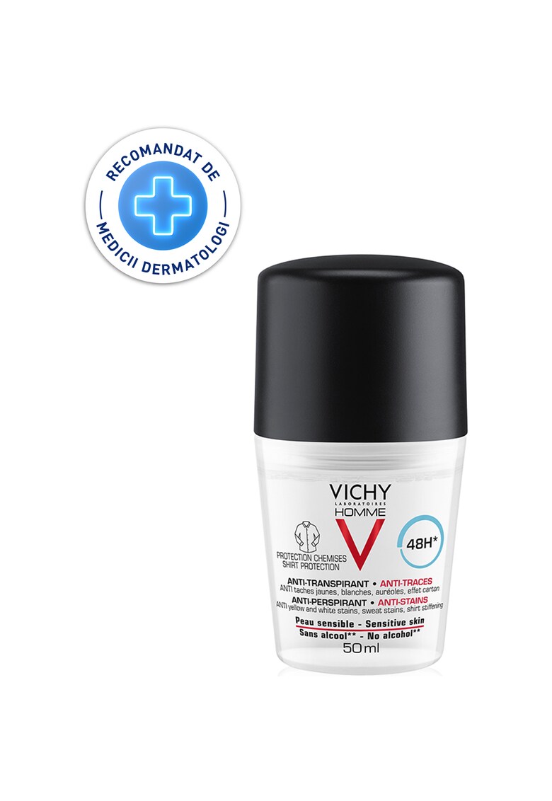 Oferte la Deodorant roll-on  Homme cu efect anti-urme albe - galbene si de transpiratie - eficacitate 48h - 50ml