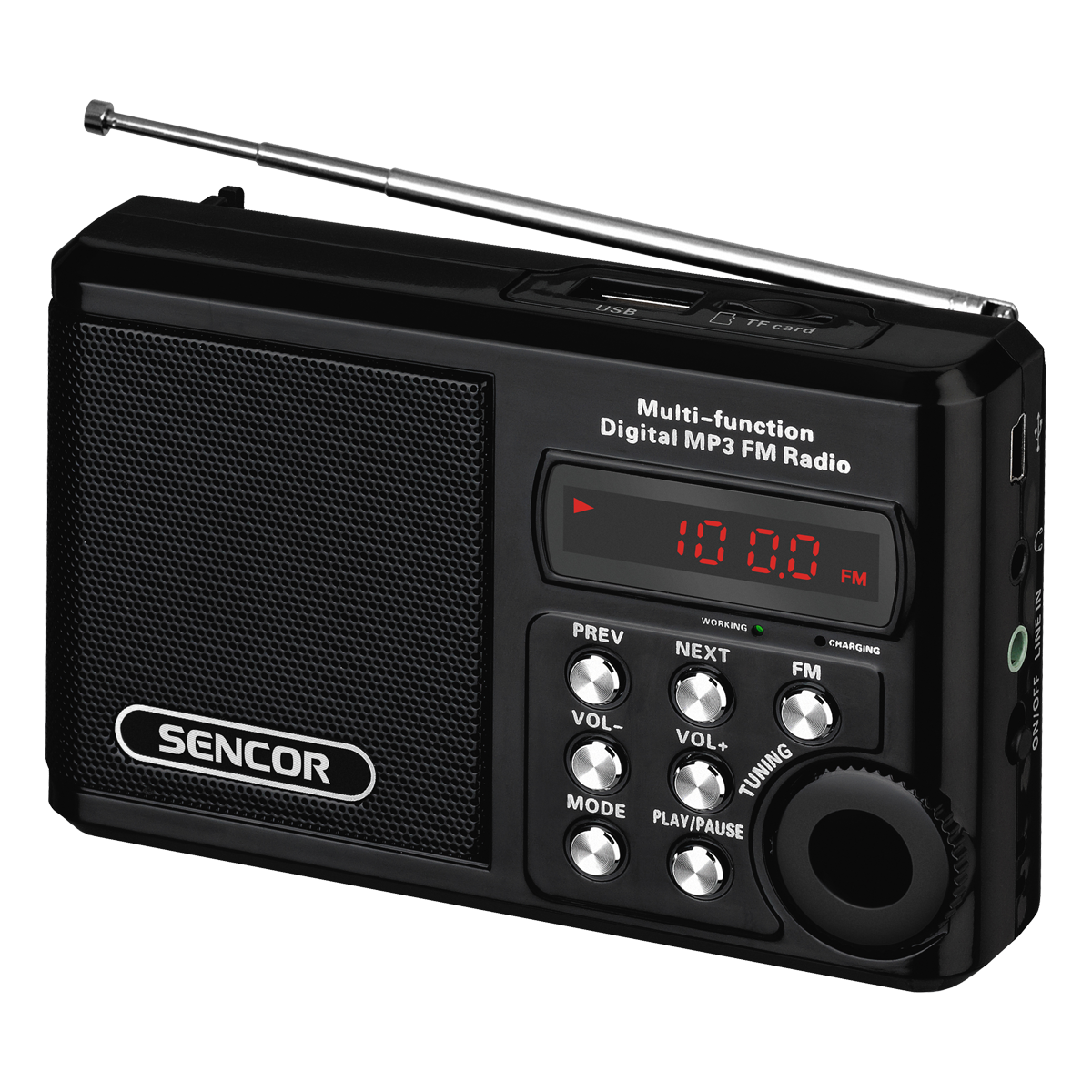 Oferte la Aparat radio Sencor SRD215B, portabil, 2 W, USB, micro SD, negru