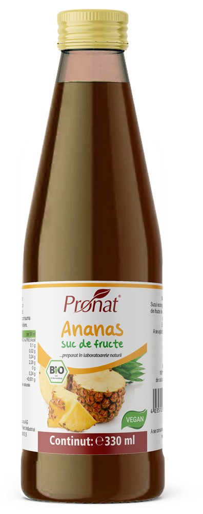 Oferte la Suc de ananas 100%, bio, 330ml Medicura