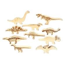 Oferte la Dinozauri Din Lemn 10 Piese Natur