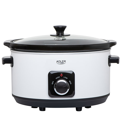 Oferte la Resigilat!Slow Cooker Adler AD 6413W, 5,8 L